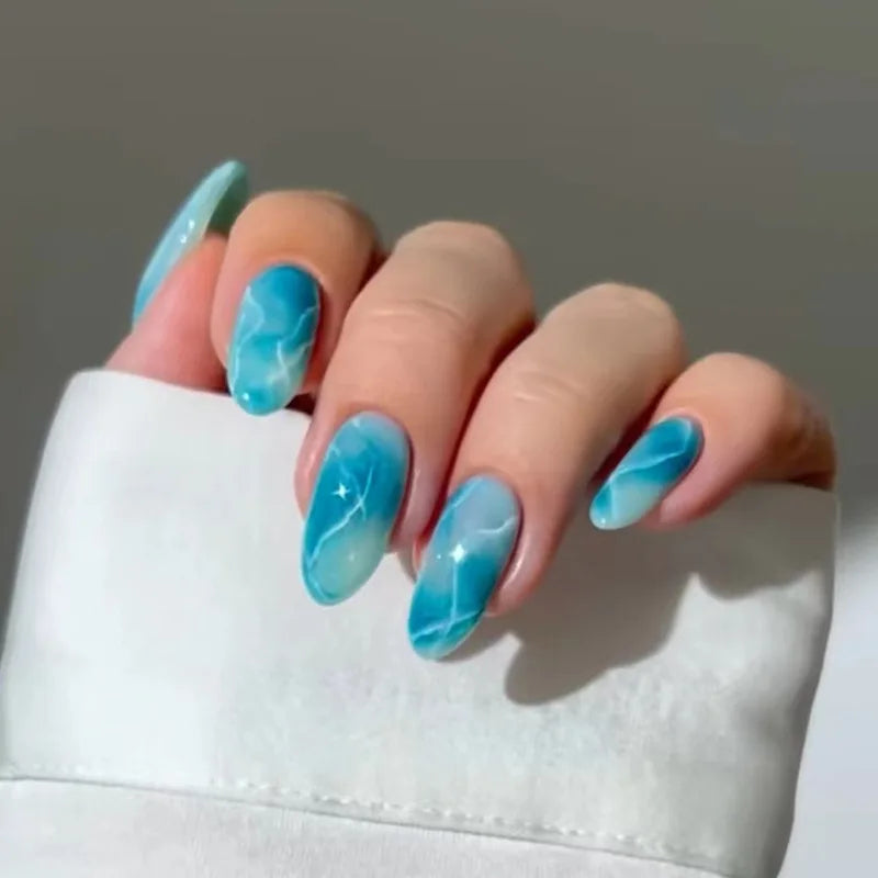 Butterfly Press-On Nails with Jelly Glue