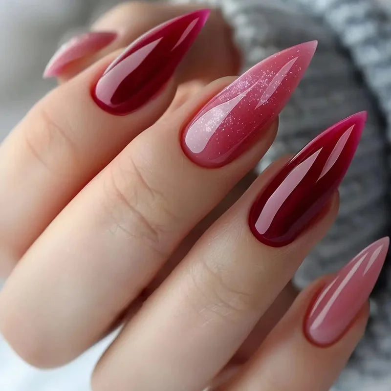 Butterfly Press-On Nails with Jelly Glue