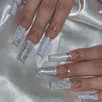 3D Star Brown French Press-On Nails