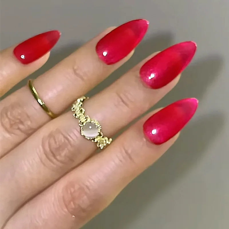 Butterfly Press-On Nails with Jelly Glue
