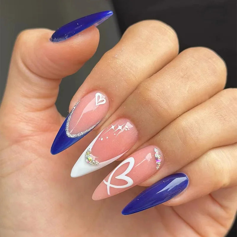 Butterfly Press-On Nails with Jelly Glue