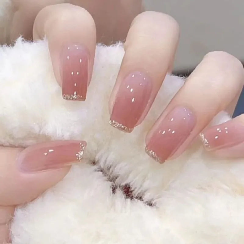 Gradient Ballerina Press-On Nails