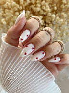 Long Almond Press-On Nails