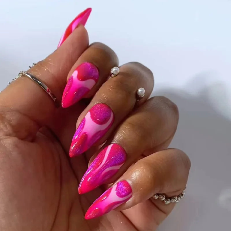 Butterfly Press-On Nails with Jelly Glue