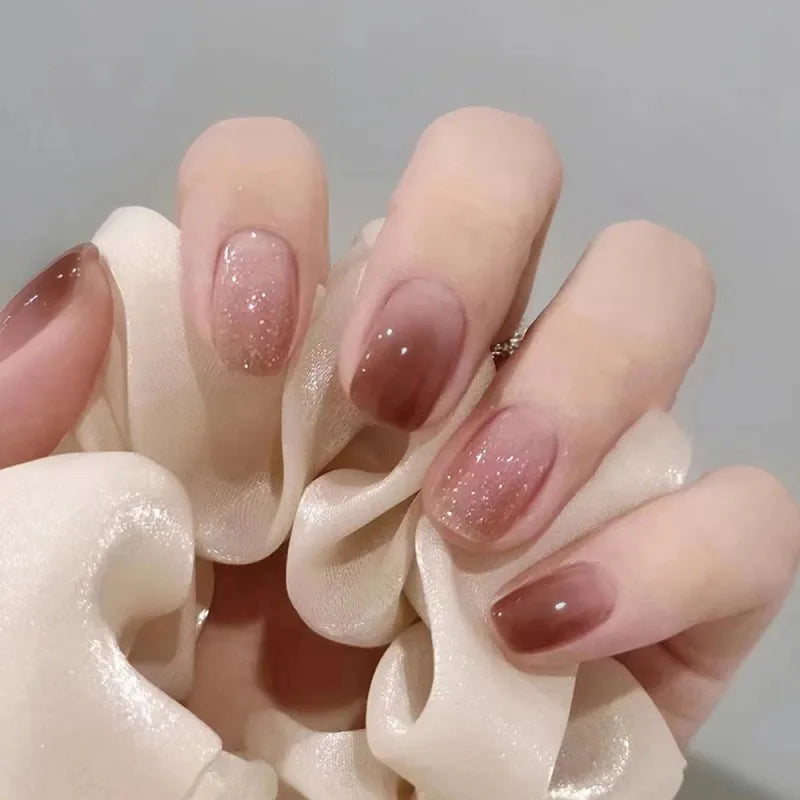 Gradient Ballerina Press-On Nails