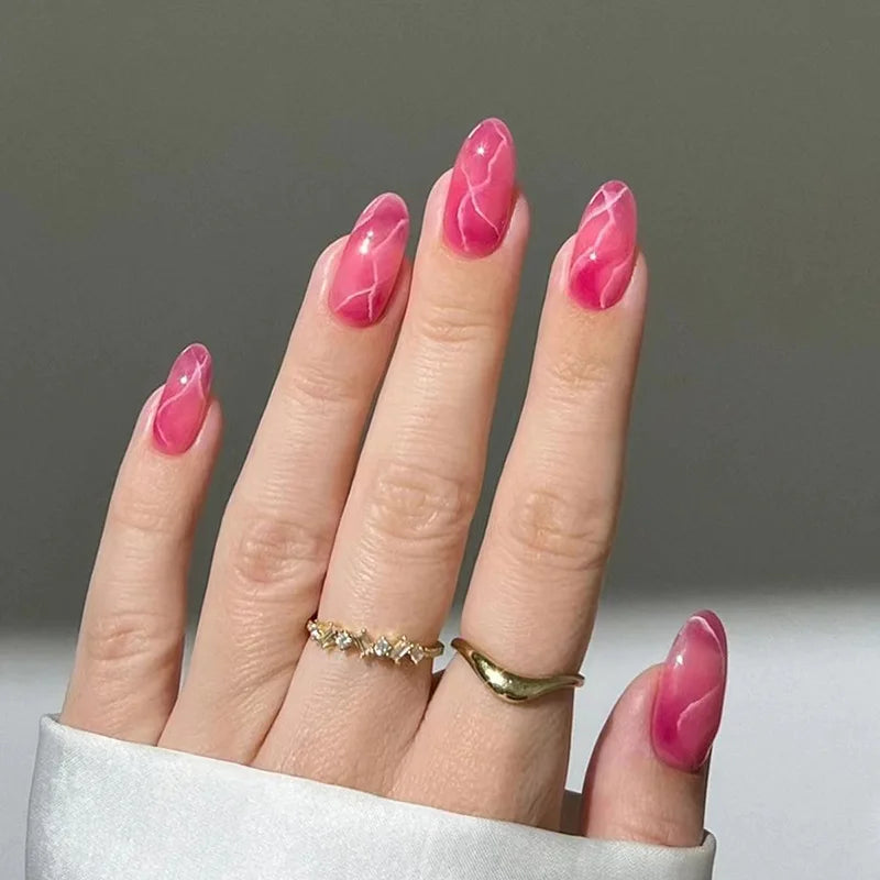 Butterfly Press-On Nails with Jelly Glue