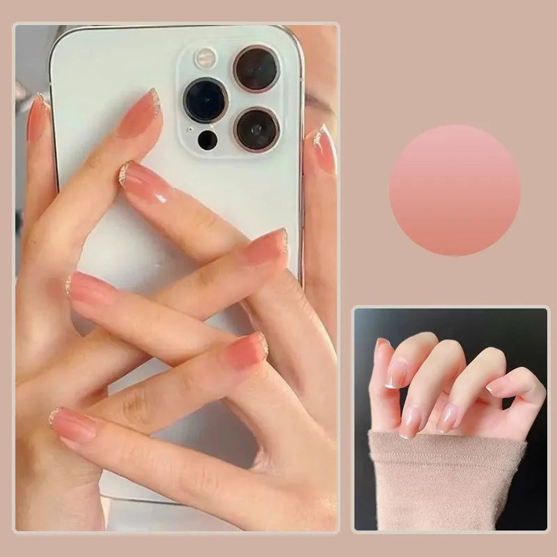 Gradient Ballerina Press-On Nails