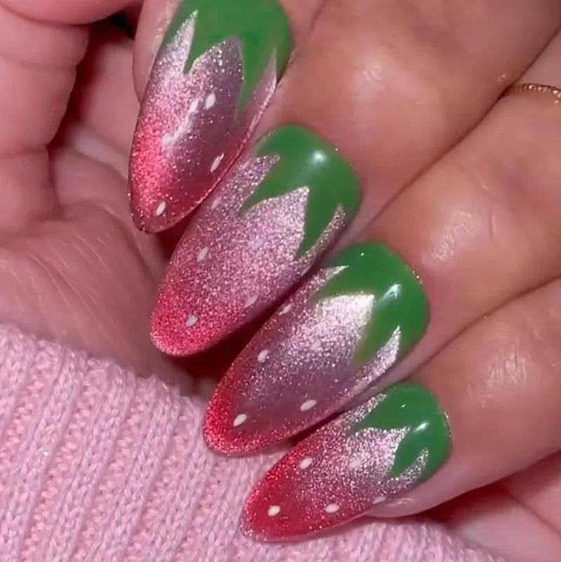 Butterfly Press-On Nails with Jelly Glue
